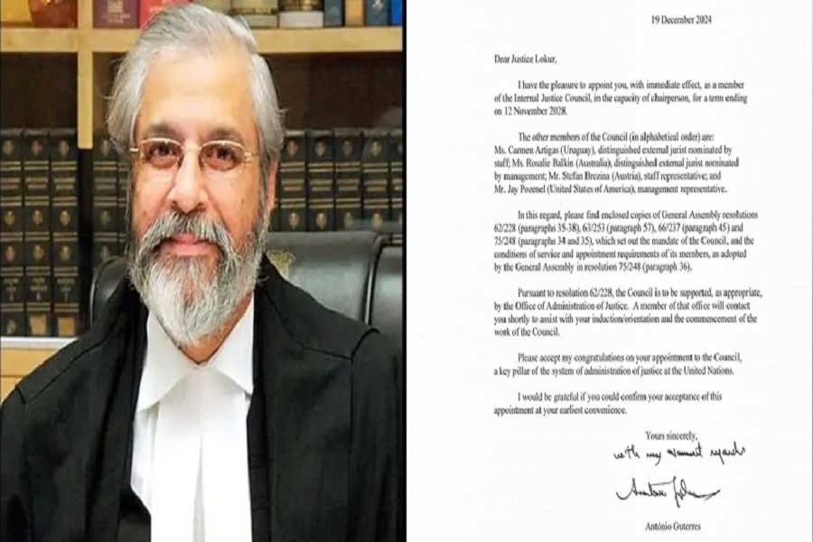 former supreme court judge madan lokur appointed as united nations ijc chairperson firstdespatch